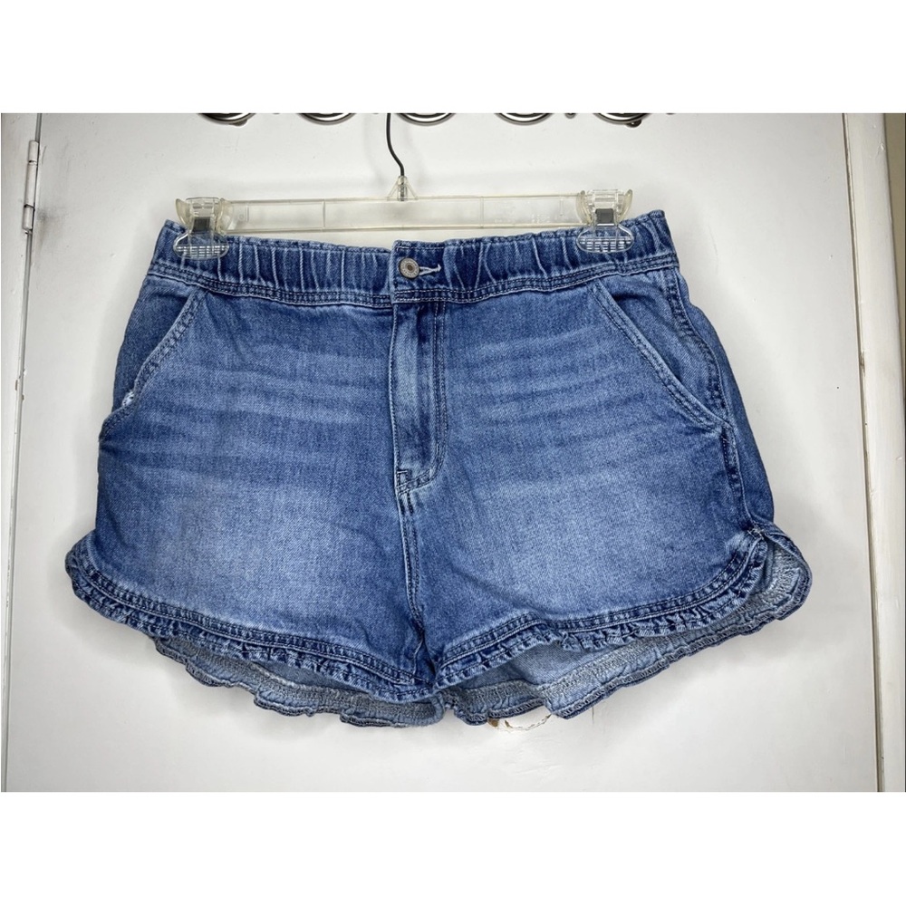 KanCan Blue Jean Shorts Relaxed Fit Dolphin Hem